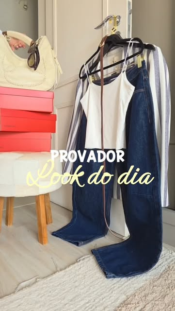 Capa original do Reel: Look do dia no provador